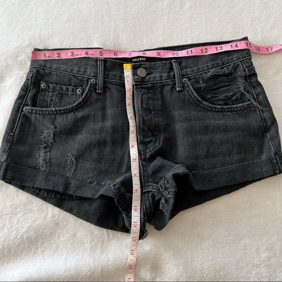 GRLFRND Adriana Slouchy Distressed Shorts in I Just Fall in Love Again - Picture 10 of 12